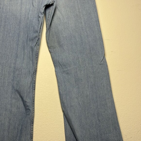 Levi 527 Blue Denim Jean Pant Men 40x32 Blue Cowboy Work Bootcut Ripped Western - Picture 11 of 11
